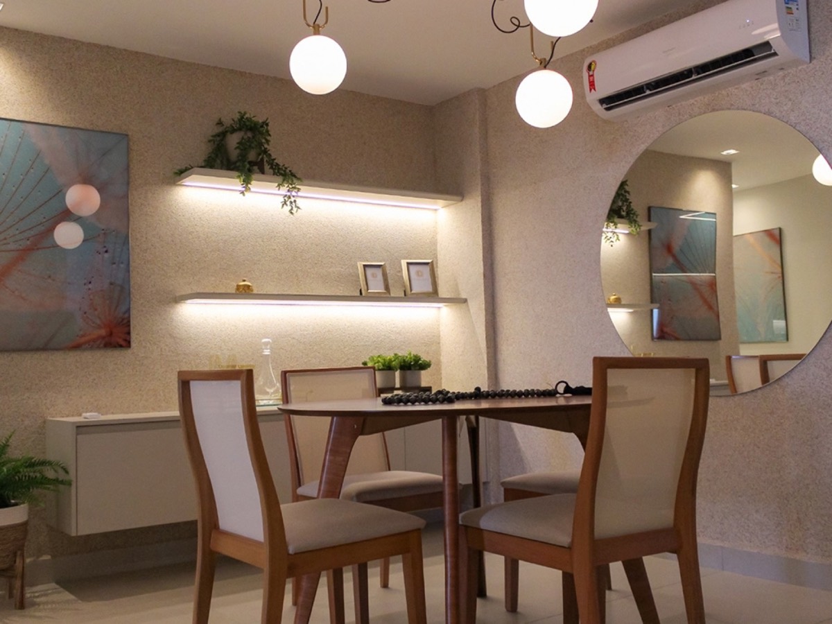Sala de jantar do decorado